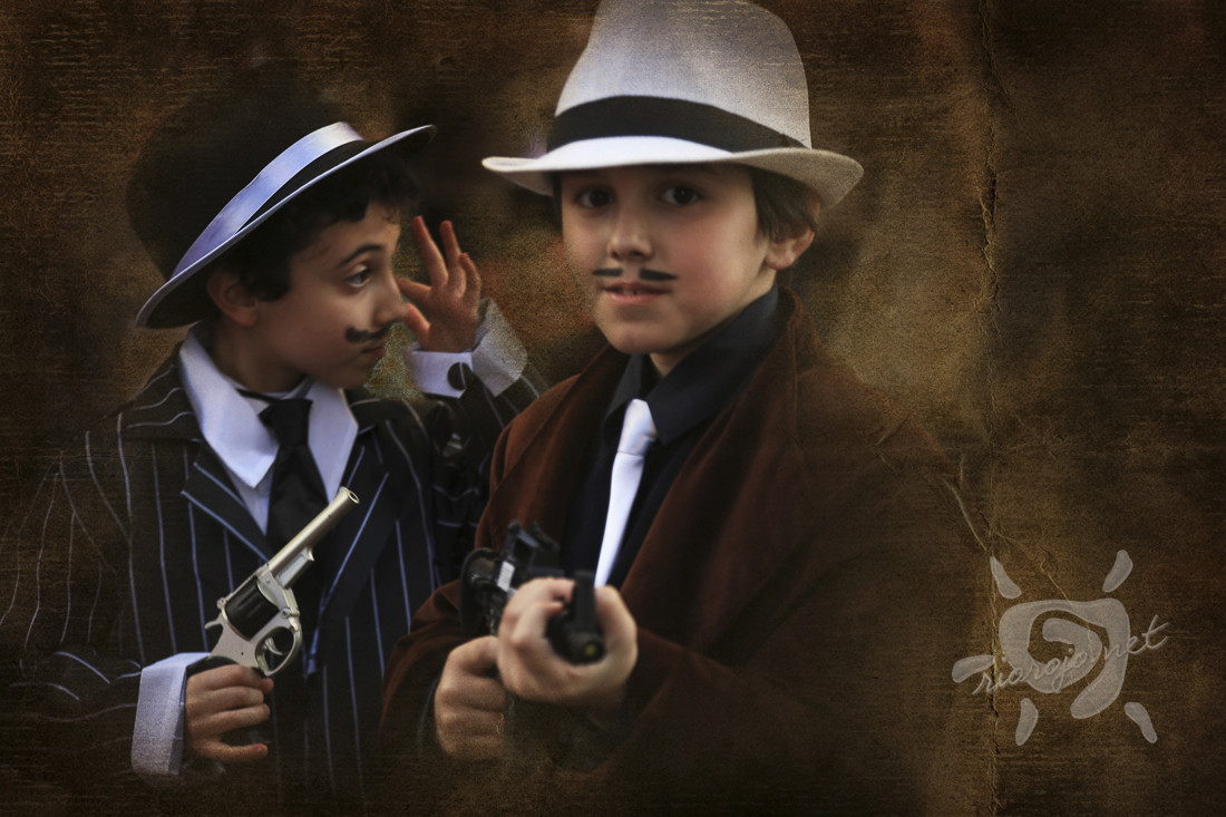 fotogrfía rio rojo pareja de gangsters